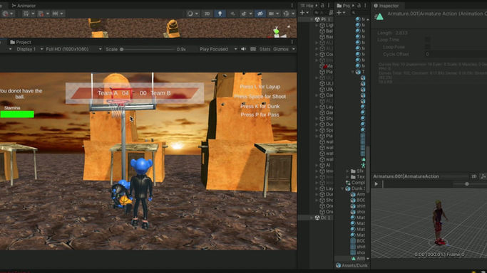 Basketball Game Prototyping in unity 3d
